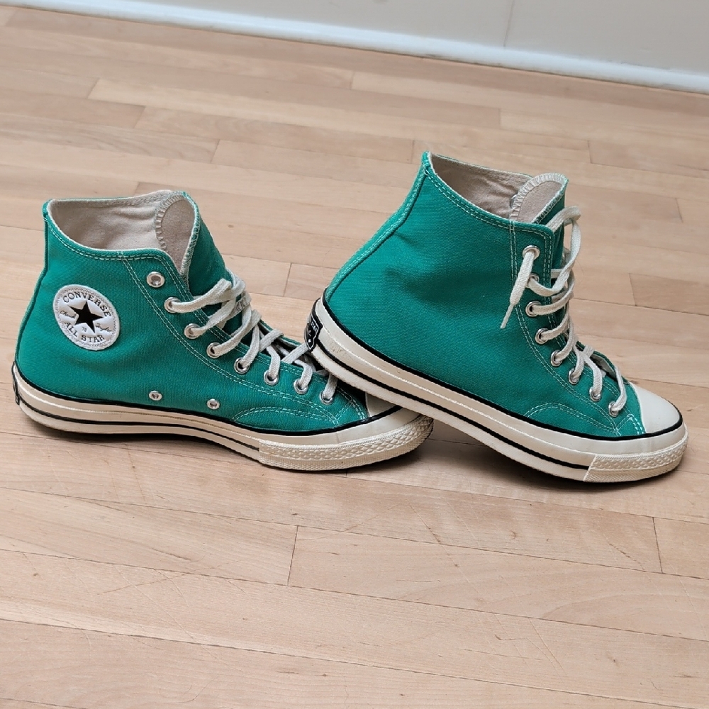 Bright Green Converse Chuck 70 High Top Sneakers - Size 9M / 11W / 42EU